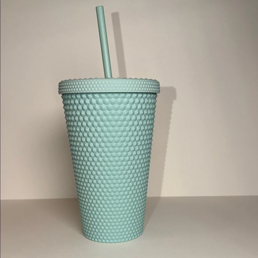NWT Starbucks 2021 Winter Matte Mint Studded Tumbler 16oz Grande Cold Cup